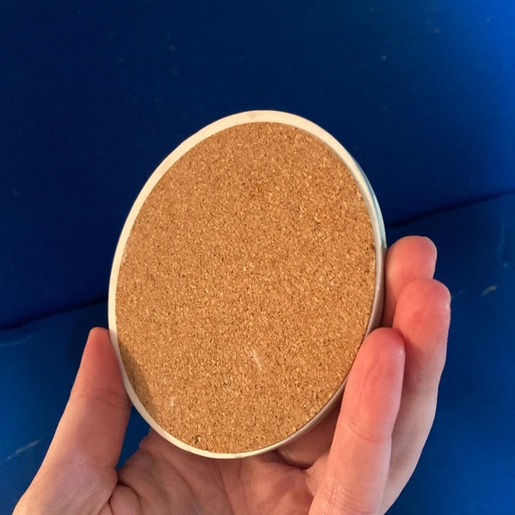 Set of 4 Snowflake Coasters - Red and Blue Accents - Picture 13 of 15